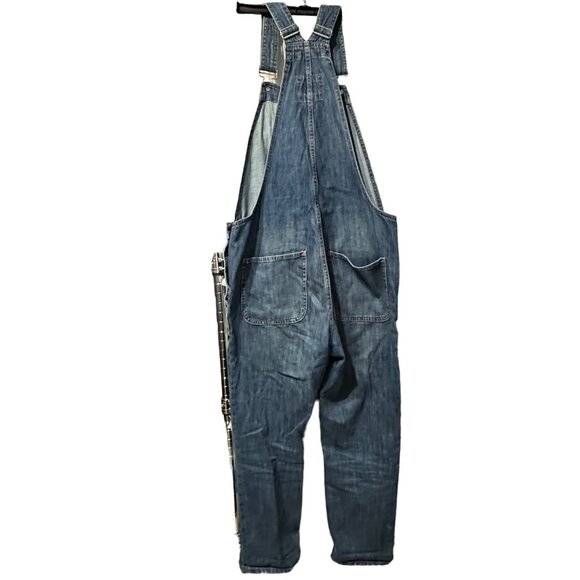 GAP women’s size S medium wash overalls country core farmcore jeans - Picture 3 of 12